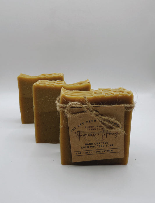 Turmeric and Honey- Cold Process Natural Soap Bar