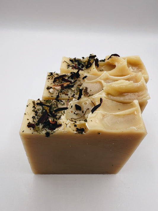 Hibiscus + Peppermint- Cold Process Soap Bar