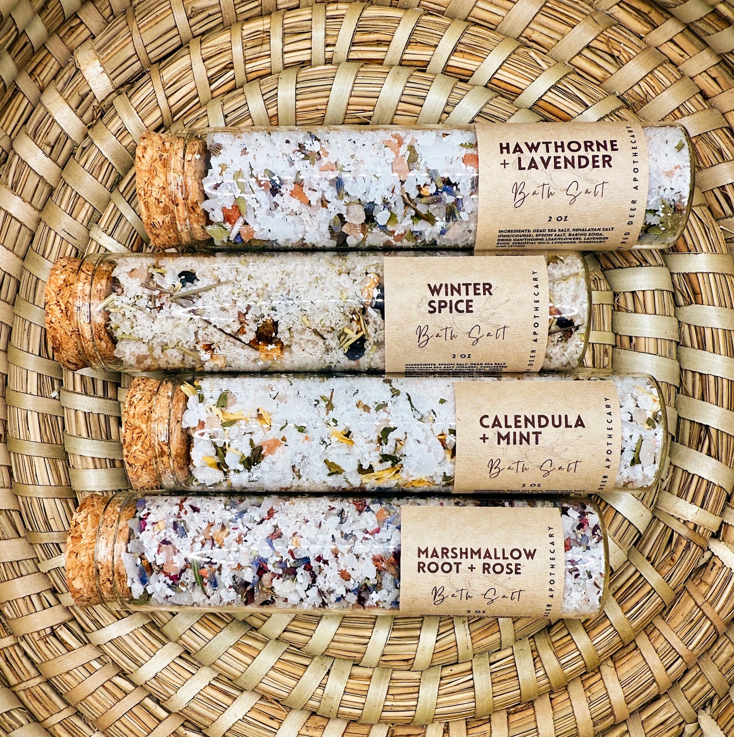 Botanical Bath Salt Tube- 2oz Gift Size