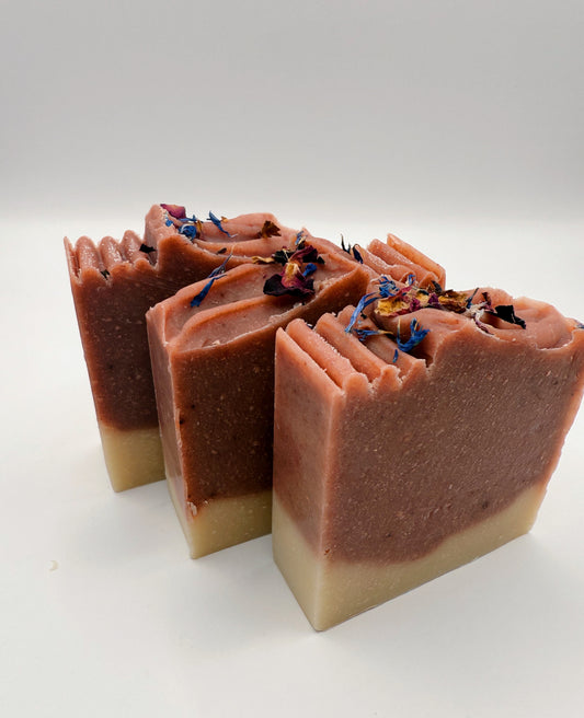 Wild Rose + Ginger - Cold Process Natural Soap Bar