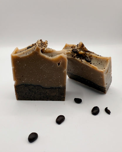 Coffee+Cedarwood Bar- Cold Process Natural Soap Bar