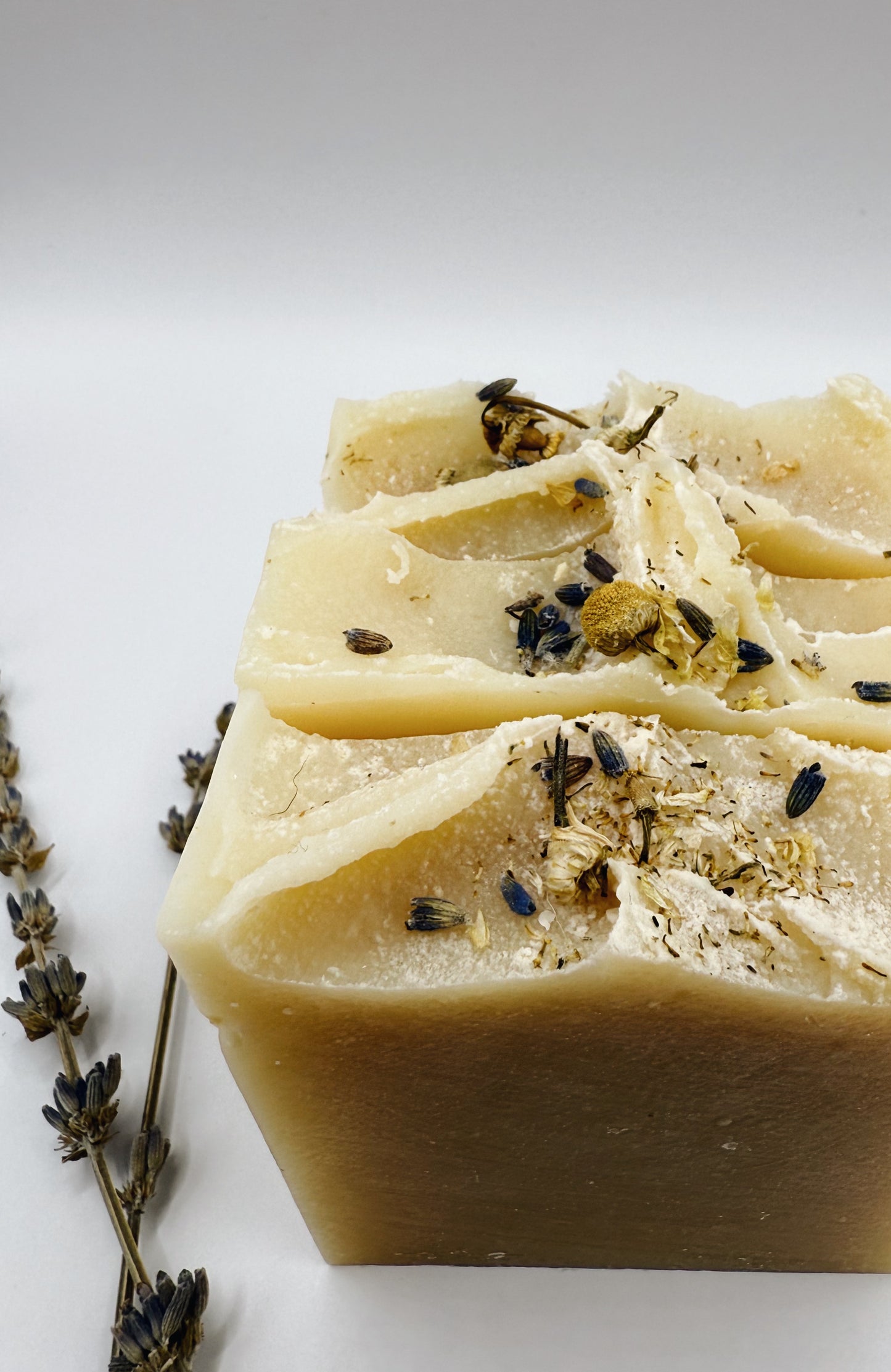 Lavender + Chamomile Goats Milk Cold Process Soap